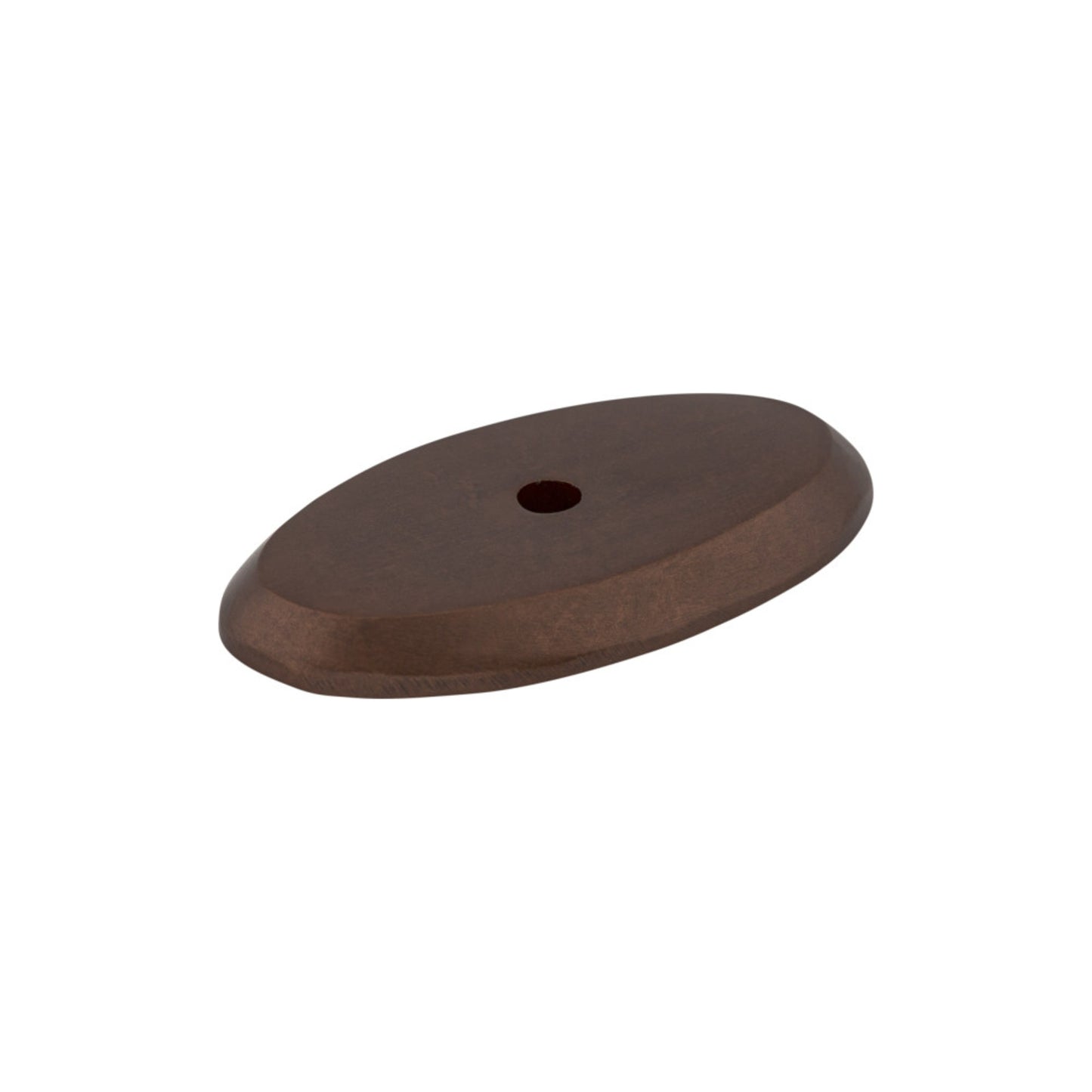 TOP KNOBS M1443 Aspen Oval Knob Backplate - Mahogany Bronze