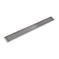 INFINITY DRAIN SAG 10096 SS S-AG 100 96" S-PVC Series Complete Kit with 4" Wedge Wire Grate in Satin Stainless