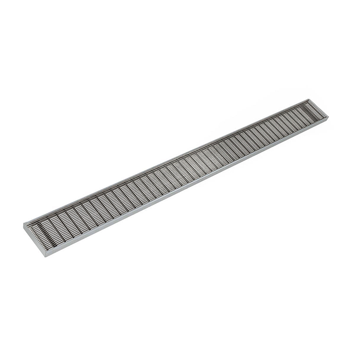 INFINITY DRAIN SAG 10096 SS S-AG 100 96" S-PVC Series Complete Kit with 4" Wedge Wire Grate in Satin Stainless