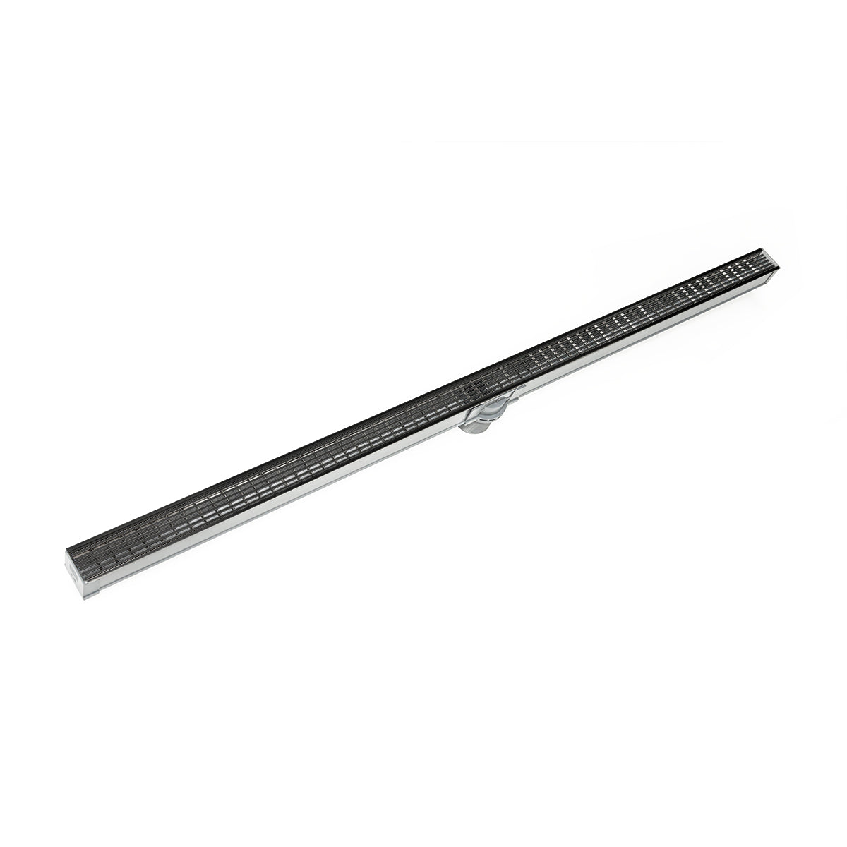 INFINITY DRAIN SAG 3836 BK S-AG 38 36" S-PVC Series Complete Kit with 1 1/2" Wedge Wire Grate in Matte Black