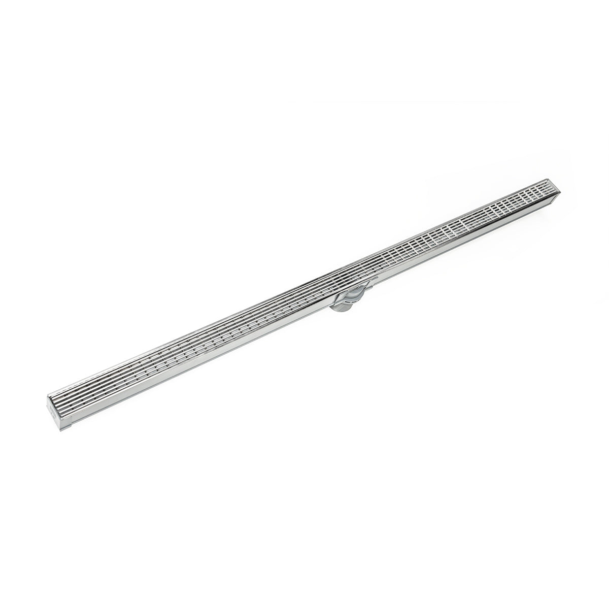 INFINITY DRAIN SAG 3848 PS S-AG 38 48" S-PVC Series Complete Kit with 1 1/2" Wedge Wire Grate in Polished Stainless