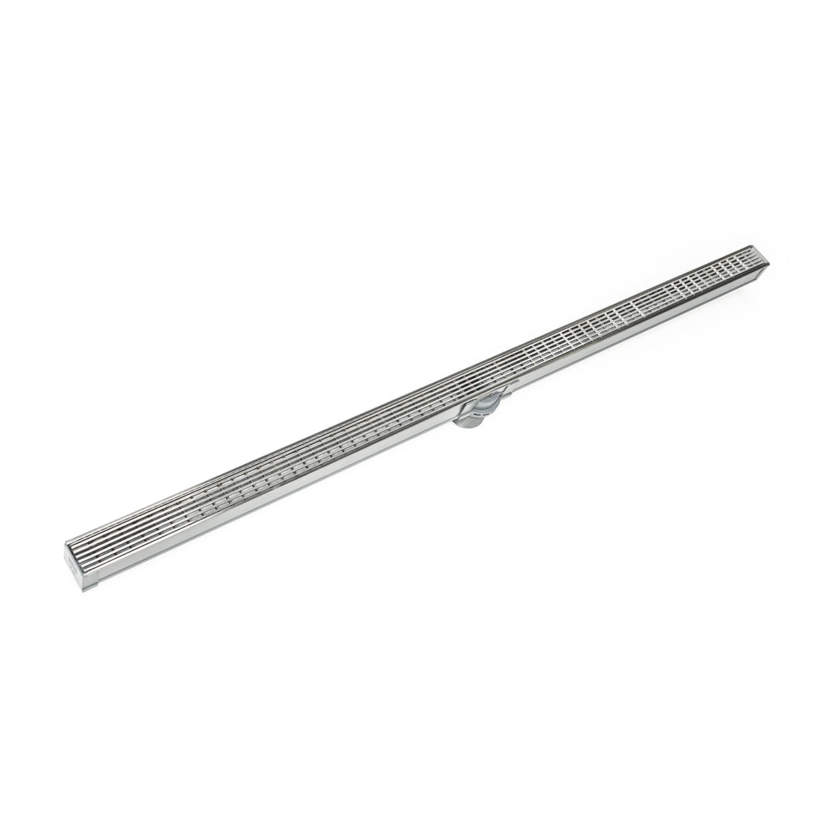 INFINITY DRAIN SAG 3848 SS S-AG 38 48" S-PVC Series Complete Kit with 1 1/2" Wedge Wire Grate in Satin Stainless