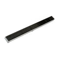 INFINITY DRAIN SAG 6548 BK S-AG 65 48" S-PVC Series Complete Kit with 2 1/2" Wedge Wire Grate in Matte Black