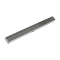 INFINITY DRAIN SAG 6560 SS S-AG 65 60" S-PVC Series Complete Kit with 2 1/2" Wedge Wire Grate in Satin Stainless