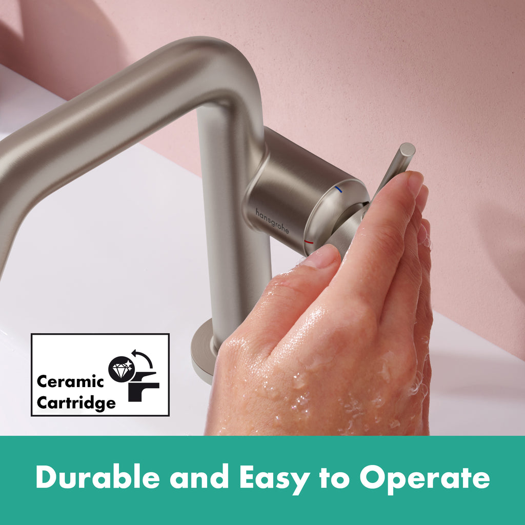 HANSGROHE 73321821 Tecturis S Single-Hole Fine 110, 1.2 GPM - Brushed Nickel