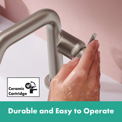 HANSGROHE 73321821 Tecturis S Single-Hole Fine 110, 1.2 GPM - Brushed Nickel