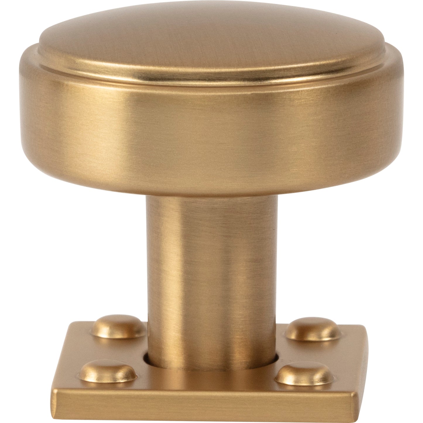 ATLAS A540-WB Benning 1 1/4" Diameter Round Knob - Warm Brass