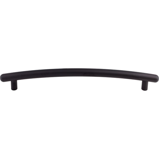 TOP KNOBS TK170BLK Curved 12" Center to Center Appliance Pull - Flat Black