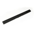 INFINITY DRAIN SAS 6572 BK S-AS 65 72" S-Stainless Steel Series Complete Kit with 2 1/2" Wedge Wire Grate in Matte Black