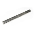 INFINITY DRAIN SAS 6560 SS S-AS 65 60" S-Stainless Steel Series Complete Kit with 2 1/2" Wedge Wire Grate in Satin Stainless