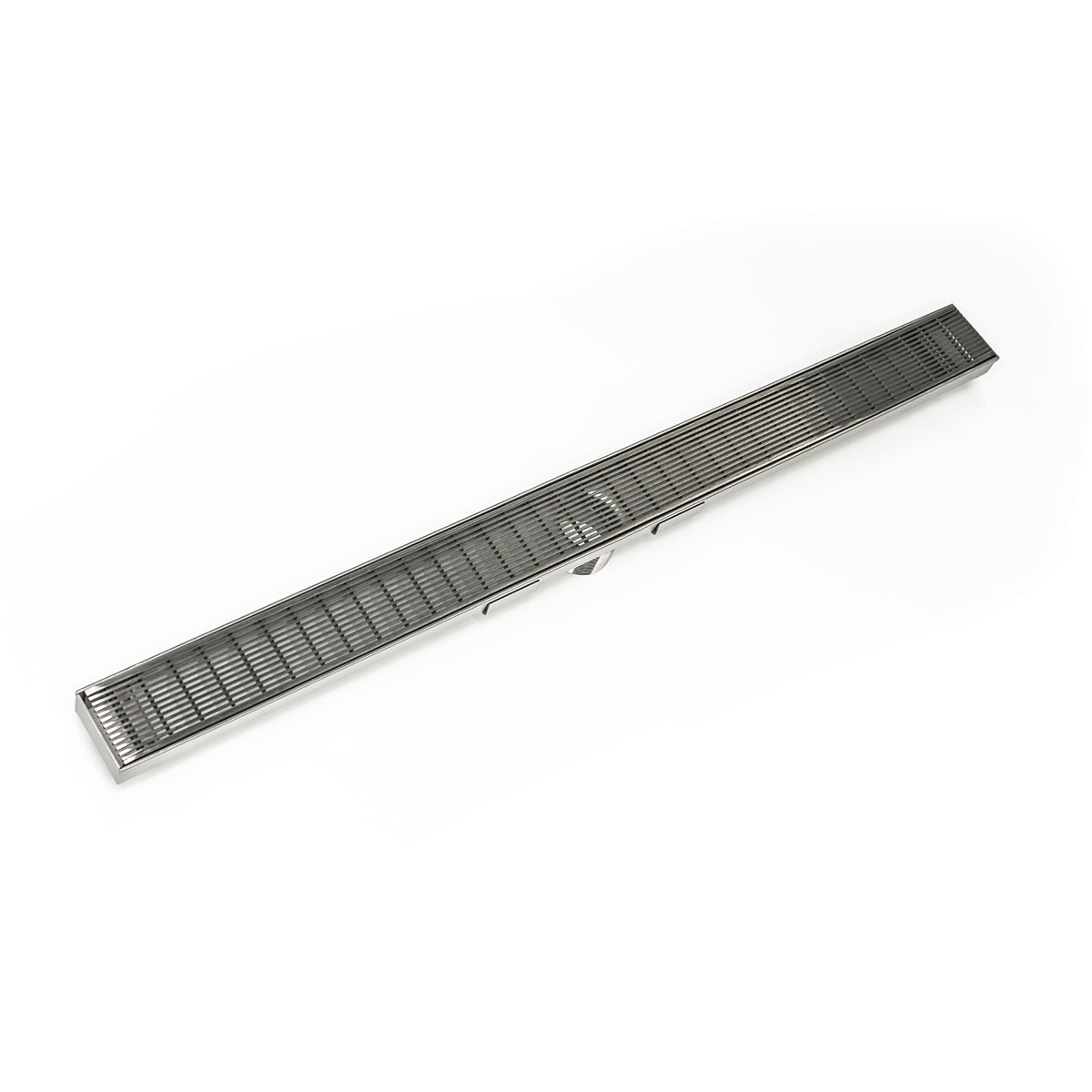 INFINITY DRAIN SAS 6596 SS S-AS 65 96" S-Stainless Steel Series Complete Kit with 2 1/2" Wedge Wire Grate in Satin Stainless