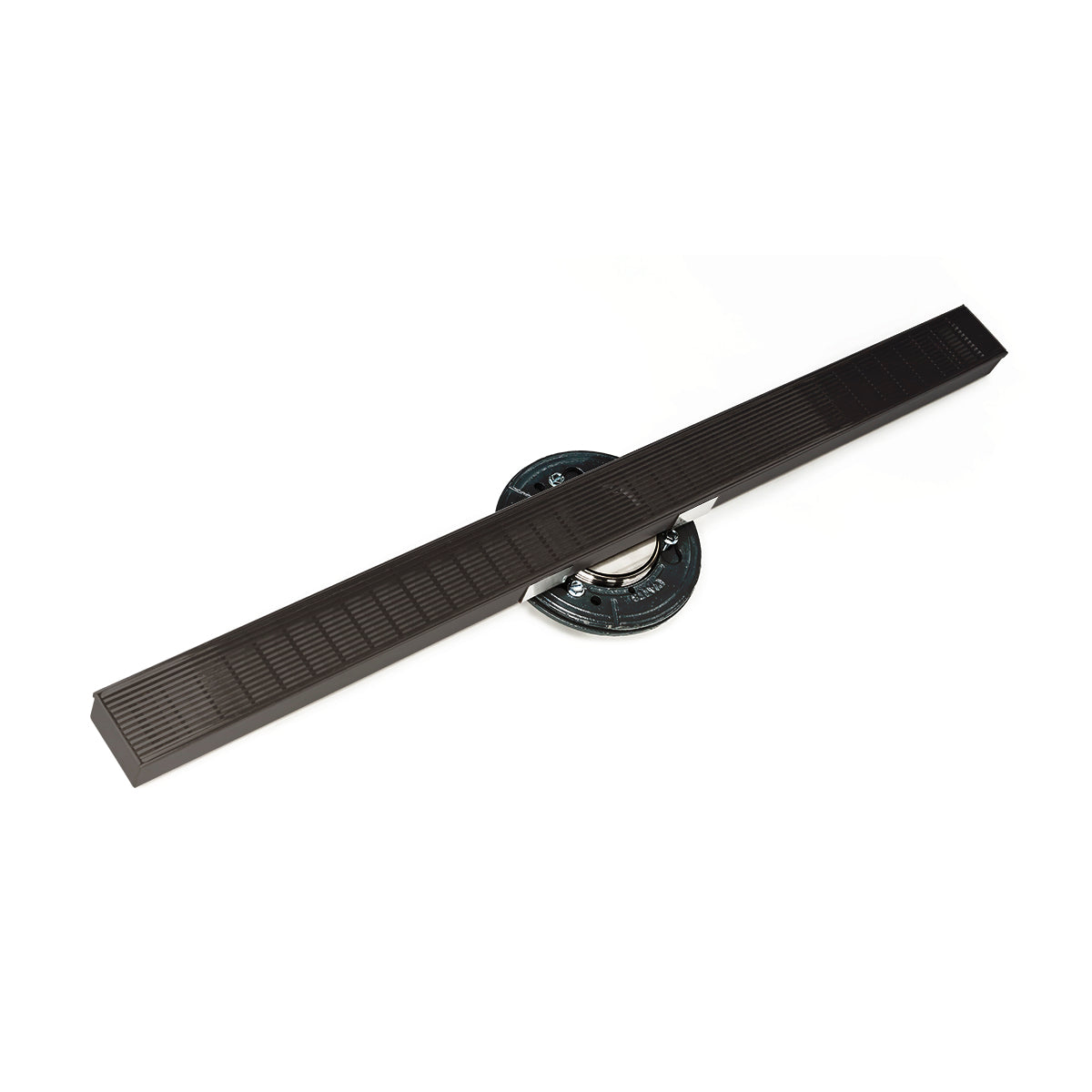 INFINITY DRAIN SAS 9996-A ORB S-AS 99 96" S-Stainless Steel Series High Flow Complete Kit with 2 1/2" Wedge Wire Grate in Oil Rubbed Bronze with ABS Drain Body, 3" Outlet