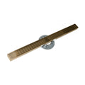 INFINITY DRAIN SAS 9996-I SB S-AS 99 96" S-Stainless Steel Series High Flow Complete Kit with 2 1/2" Wedge Wire Grate in Satin Bronze with Cast Iron Drain Body, 3" No Hub Outlet
