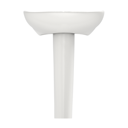 TOTO LPT242G#11 Prominence Oval Basin Pedestal Bathroom Sink With Cefiontect For Single Hole Faucets - Colonial White