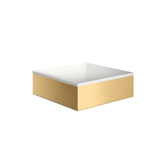 AXOR Suite Sinks  Square Sink without Overflow, 11 1/4" x 11 1/4" in Brushed Gold Optic