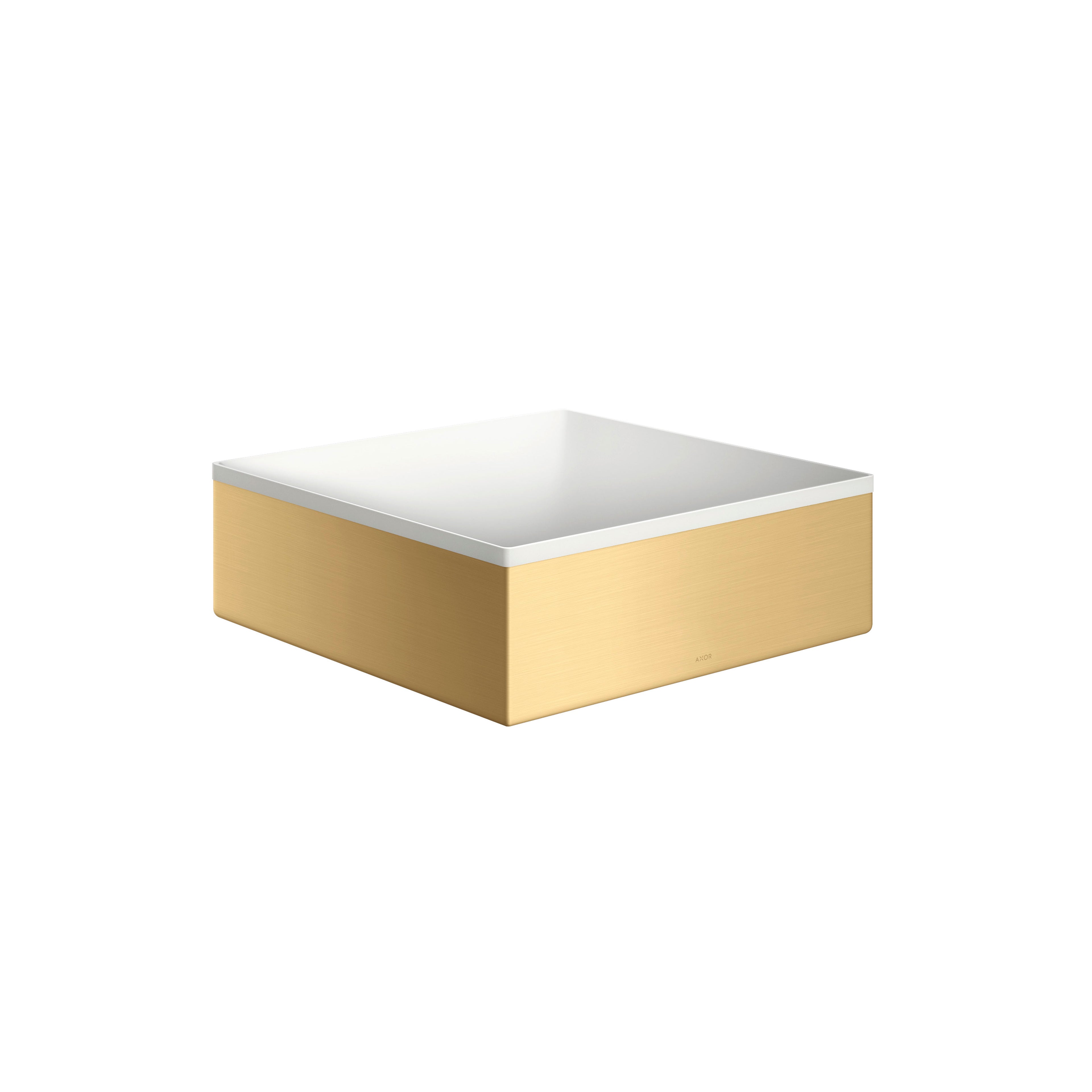 AXOR 42002250 Suite Sinks Square Sink without Overflow, 11 1/4" x 11 1/4" - Brushed Gold Optic
