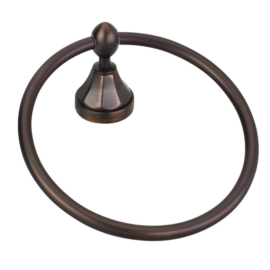 ELEMENTS BHE3-06DBAC Newbury Brushed Oil Rubbed Bronze Towel Ring - Contractor Packed , Brushed Oil Rubbed Bronze