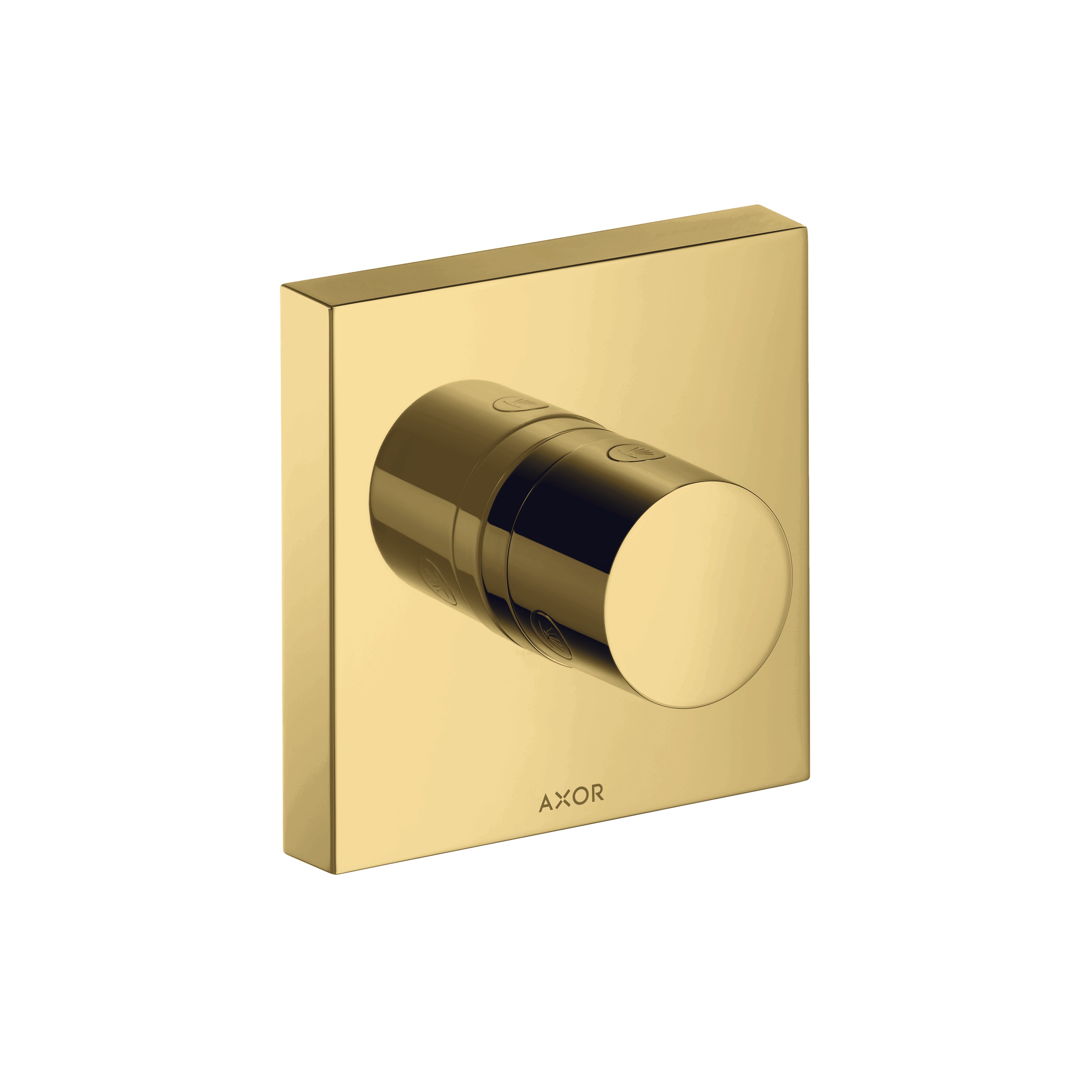 AXOR 10932991 ShowerSolutions Diverter Trim Trio/Quattro 5" x 5" - Polished Gold Optic