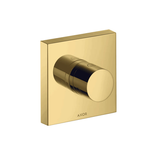 AXOR 10932991 ShowerSolutions Diverter Trim Trio/Quattro 5" x 5" - Polished Gold Optic
