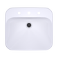 TOTO LT415.8G#01 Arvina Rectangular 20" Vessel Bathroom Sink with CEFIONTECT for 8 Inch Center Faucets , Cotton White