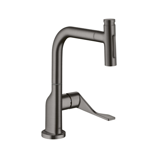 AXOR 39863341 Citterio Kitchen Faucet Select 2-Spray Pull-Out, 1.75 GPM - Brushed Black Chrome