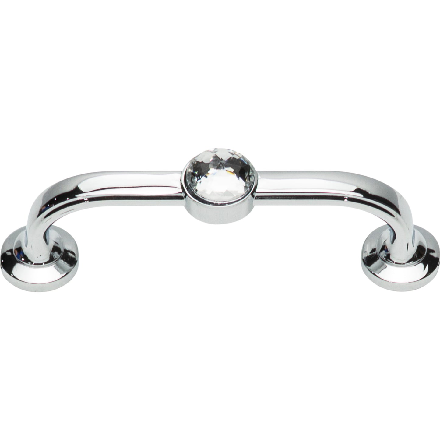 ATLAS 344-CH Legacy Crystal 3" Center to Center Bar Pull - Polished Chrome