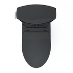 TOTO MS454124CEF#51 Drake Ii Two-Piece Elongated 1.28 Gpf Universal Height Toilet With Ss124 Softclose Seat - Ebony