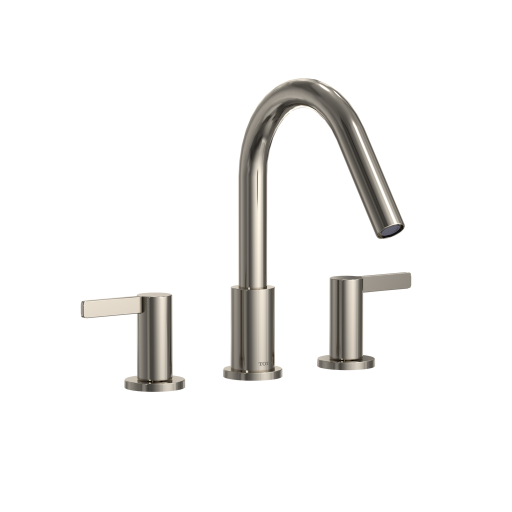 TOTO TBG11201UA#PN Gf Two Lever Handle Deck-Mount Roman Tub Filler Trim - Polished Nickel