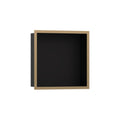 HANSGROHE 56098140 XtraStoris Individual Wall Niche Matte Black with Design Frame 12"x 12"x 4" - Brushed Bronze