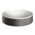 AXOR 42001340 Suite Sinks Round Sink without Overflow, 15 3/4" - Brushed Black Chrome