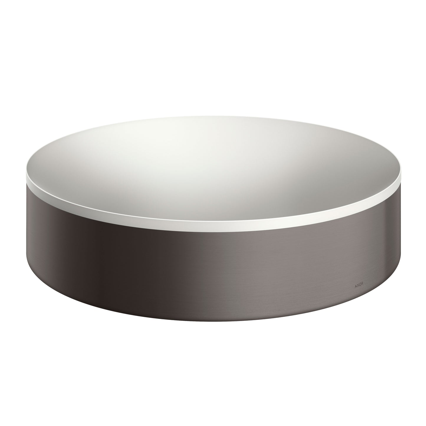 AXOR 42001340 Suite Sinks Round Sink without Overflow, 15 3/4" - Brushed Black Chrome