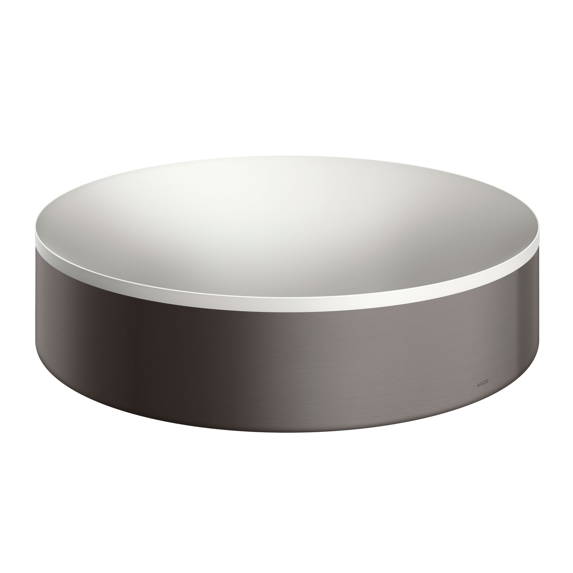 AXOR 42001340 Suite Sinks Round Sink without Overflow, 15 3/4" - Brushed Black Chrome