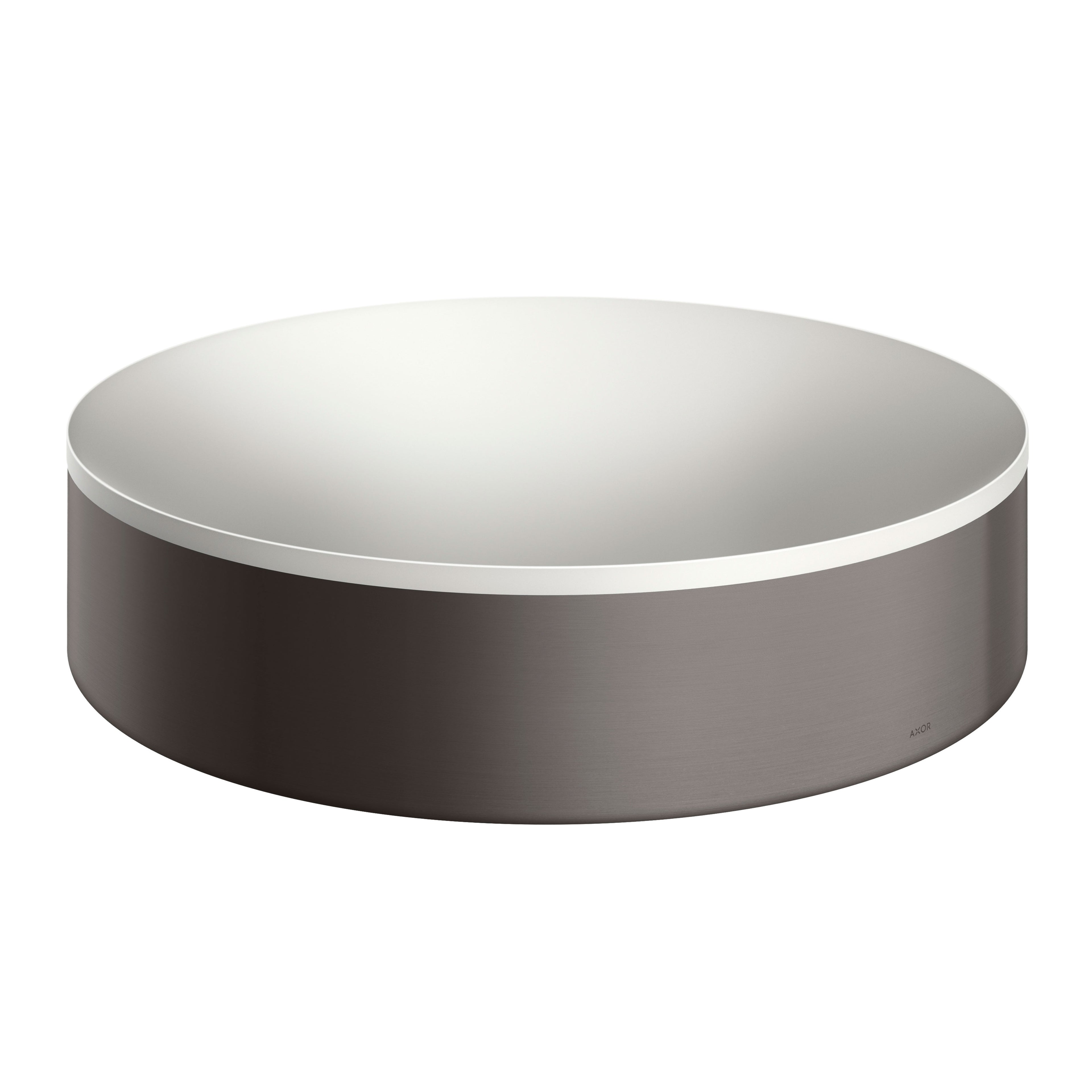 AXOR 42001340 Suite Sinks Round Sink without Overflow, 15 3/4" - Brushed Black Chrome