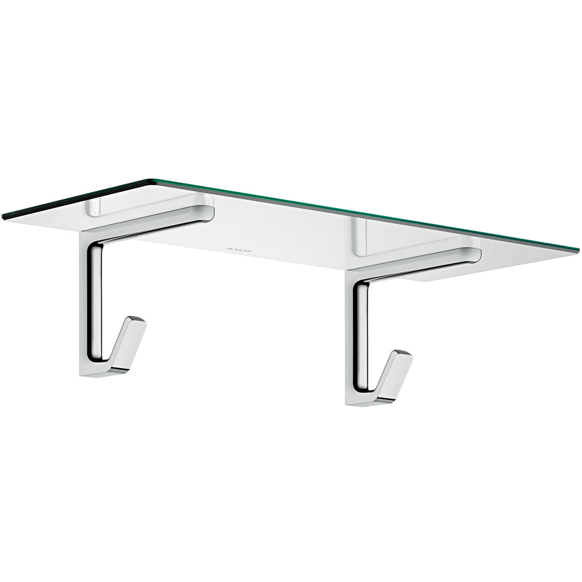 AXOR 42842000 Universal SoftSquare Towel Shelf with Robe Hooks - Chrome