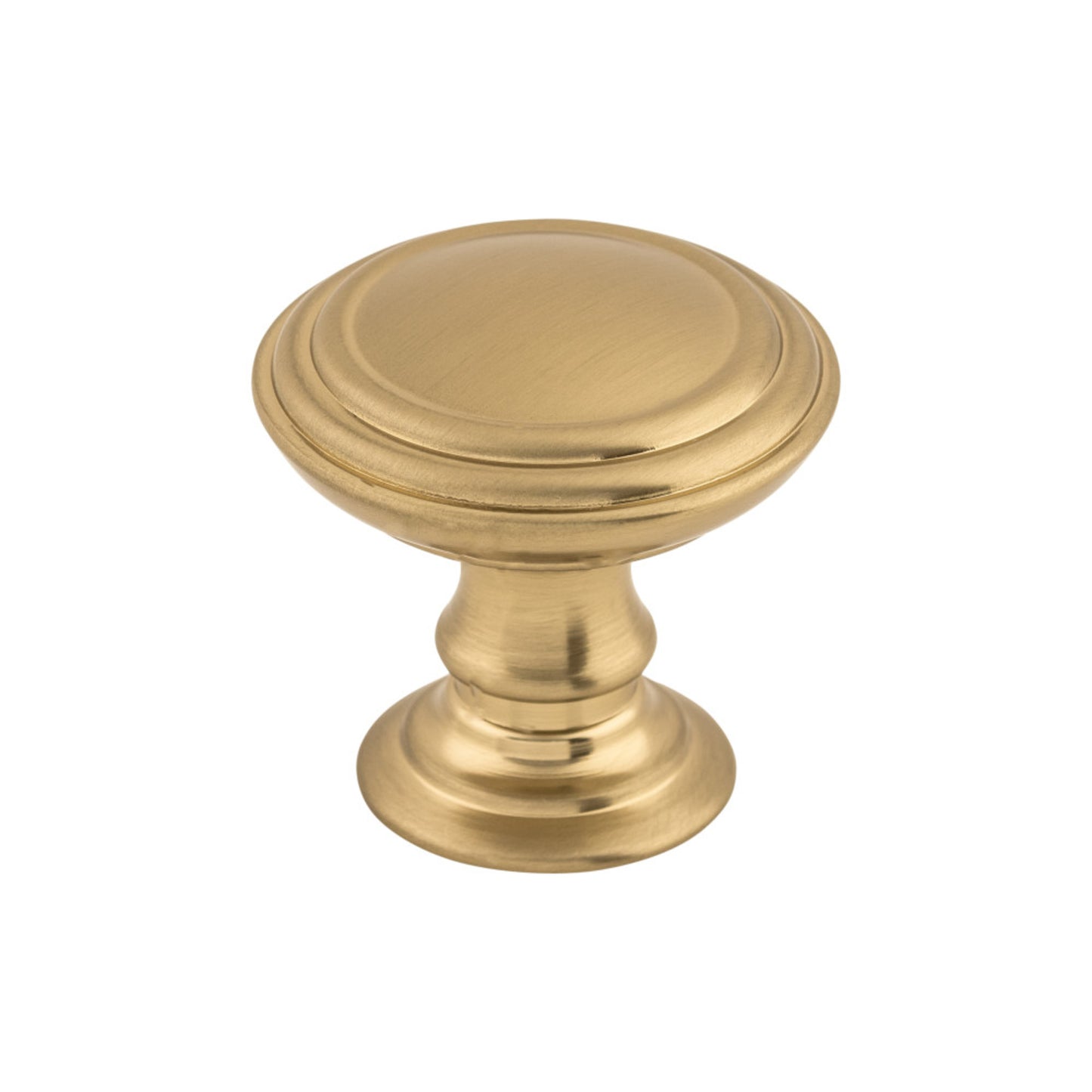 TOP KNOBS TK321HB Reeded 1 1/2" Diameter Round Knob - Honey Bronze