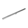 INFINITY DRAIN SDG 3896 PS S-DG 38 96" S-PVC Series Complete Kit with 1 1/2" Perforated Circle Pattern Grate in Polished Stainless