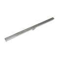 INFINITY DRAIN SDG 3896 SS S-DG 38 96" S-PVC Series Complete Kit with 1 1/2" Perforated Circle Pattern Grate in Satin Stainless