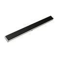 INFINITY DRAIN SDG 6548 BK S-DG 65 48" S-PVC Series Complete Kit with 2 1/2" Perforated Circle Pattern Grate in Matte Black