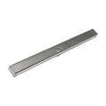 INFINITY DRAIN SDG 6548 SS S-DG 65 48" S-PVC Series Complete Kit with 2 1/2" Perforated Circle Pattern Grate in Satin Stainless