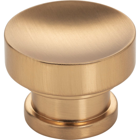 JEFFREY ALEXANDER 484SBZ Elara 1-1/4" Diameter Round Knob - Satin Bronze