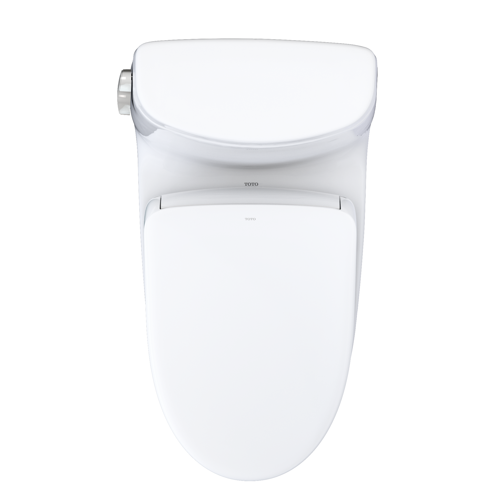 TOTO MW6044736CEFG#01 Washlet+ Ultramax Ii One-Piece Elongated 1.28 Gpf Toilet And Washlet+ S7A Contemporary Bidet Seat - Cotton White
