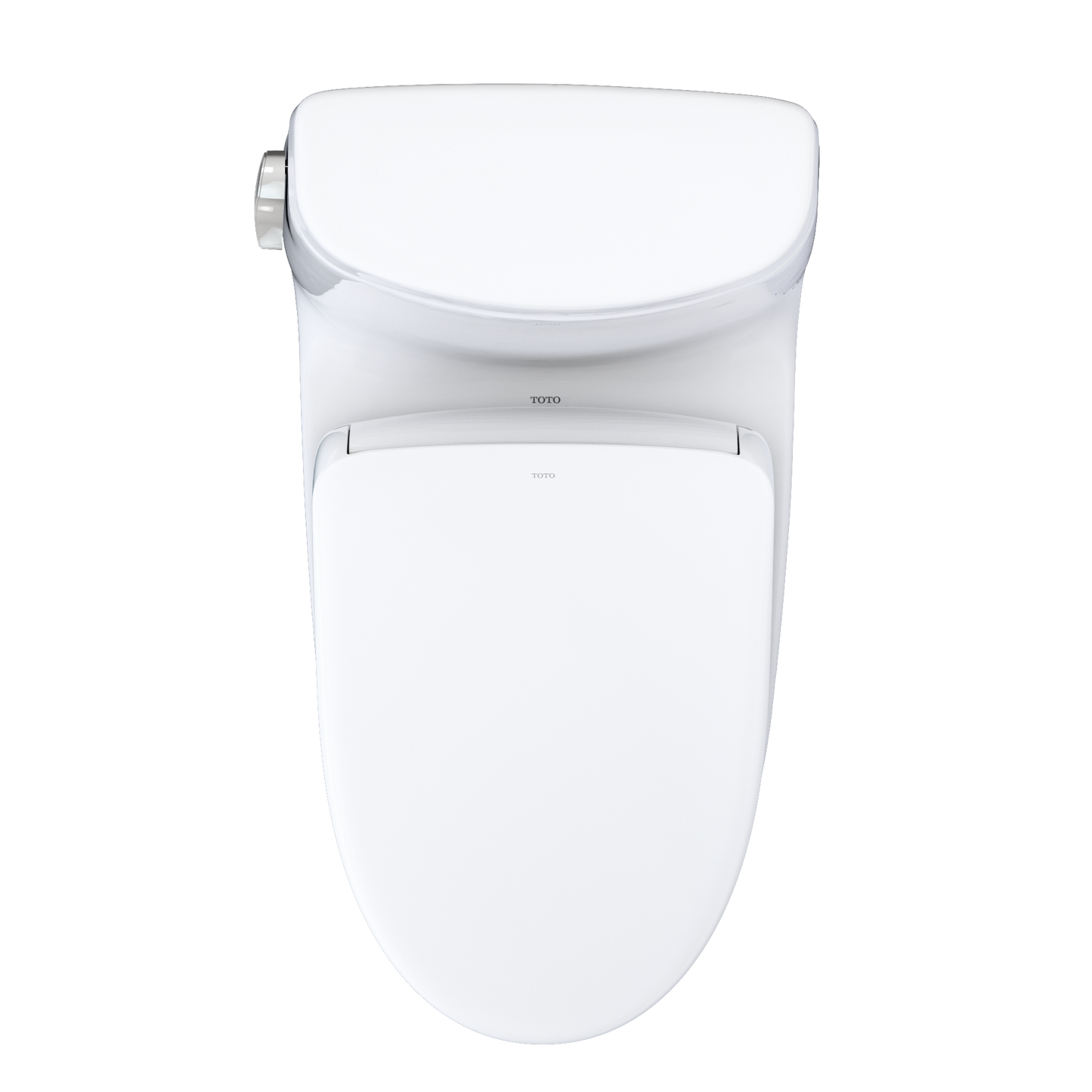TOTO MW6044726CEFGA#01 Washlet+ Ultramax Ii One-Piece Elongated 1.28 Gpf Toilet With Auto Flush Washlet+ S7 Contemporary Bidet Seat - Cotton White