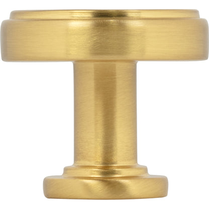 JEFFREY ALEXANDER 171BG Richard 1-1/4" Diameter Round Knob - Brushed Gold