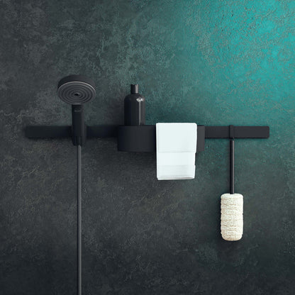 HANSGROHE 27917670 Matte Black WallStoris Modern Handshower Holder