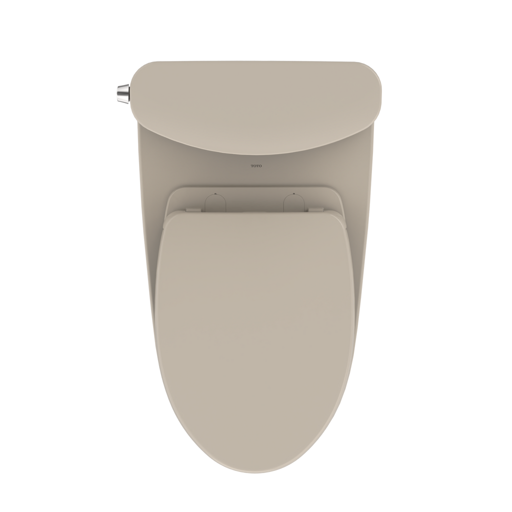 TOTO MS442124CEFG#03 Nexus Two-Piece Elongated 1.28 Gpf Universal Height Toilet With Cefiontect And Ss124 Softclose Seat - Bone