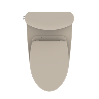 TOTO MS442124CUFG#03 Nexus 1G Two-Piece Elongated 1.0 Gpf Universal Height Toilet With Cefiontect And Ss124 Softclose Seat - Bone