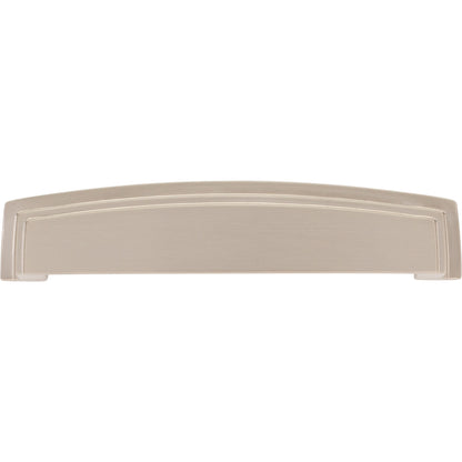 JEFFREY ALEXANDER 141-128SN Renzo 128 mm Center-to-Center Cup/Bin Pull - Satin Nickel