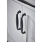 TOP KNOBS TK727BLK Contour 8" Center to Center Appliance Pull - Flat Black