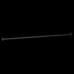 MOEN SF2143BL Matte black shower rod, Matte Black