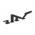 HANSGROHE 32557671 Metropol 4-Hole Roman Tub Set Trim with Lever Handles and 1.75 GPM Handshower - Matte Black